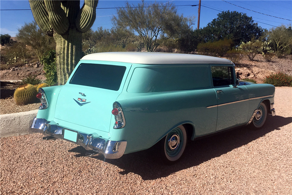 1956 CHEVROLET CUSTOM SEDAN DELIVERY - Rear 3/4 - 213933