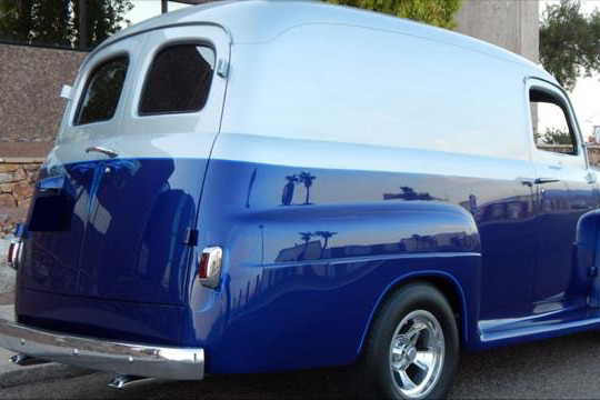 1950 FORD CUSTOM PANEL TRUCK - Rear 3/4 - 214567