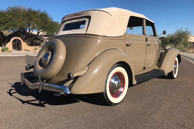 1936 FORD 68 CONVERTIBLE SEDAN - Rear 3/4 - 214624