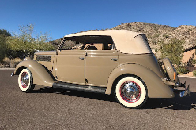 1936 FORD 68 CONVERTIBLE SEDAN - Side Profile - 214624