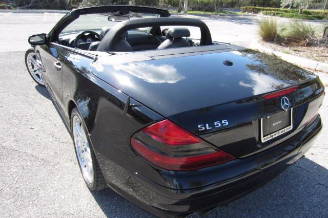 2006 MERCEDES-BENZ SL55 AMG CONVERTIBLE - Rear 3/4 - 214715