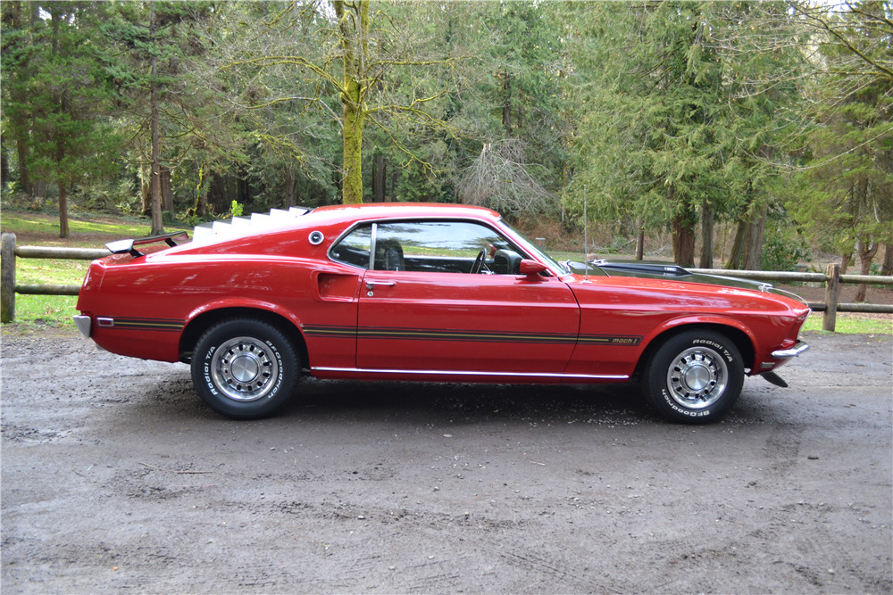 1969 FORD MUSTANG MACH 1 - Side Profile - 215964