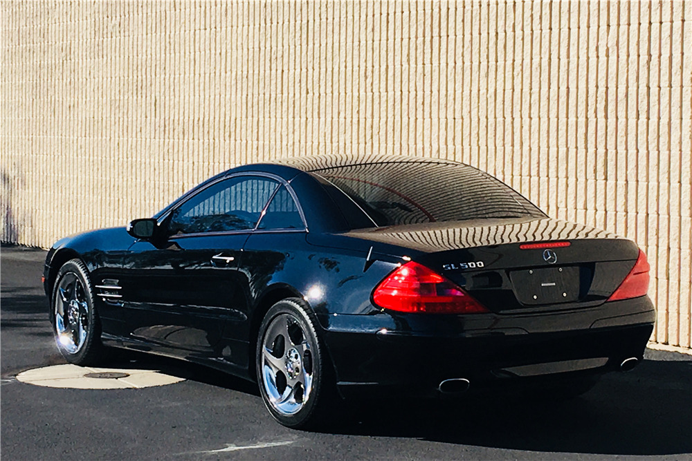 2004 MERCEDES-BENZ SL500 CONVERTIBLE - Rear 3/4 - 216557
