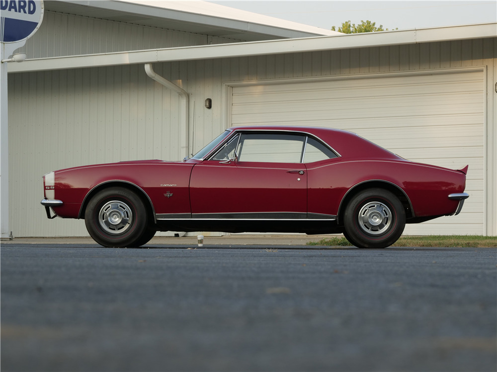 1967 CHEVROLET CAMARO RS/SS - Side Profile - 217596