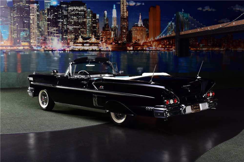 1958 CHEVROLET IMPALA CONVERTIBLE - Rear 3/4 - 217665