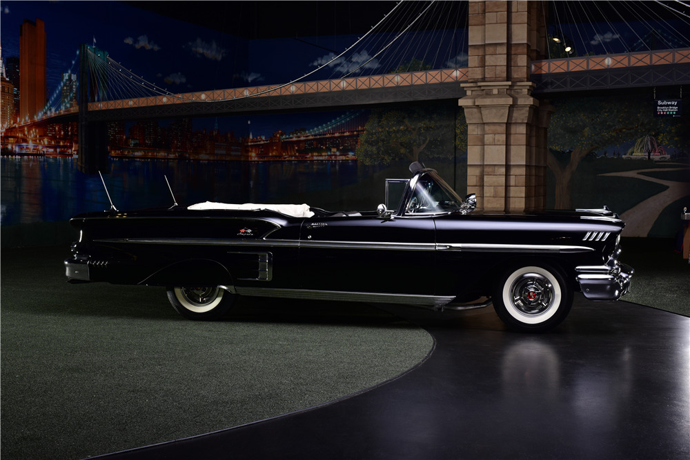 1958 CHEVROLET IMPALA CONVERTIBLE - Side Profile - 217665