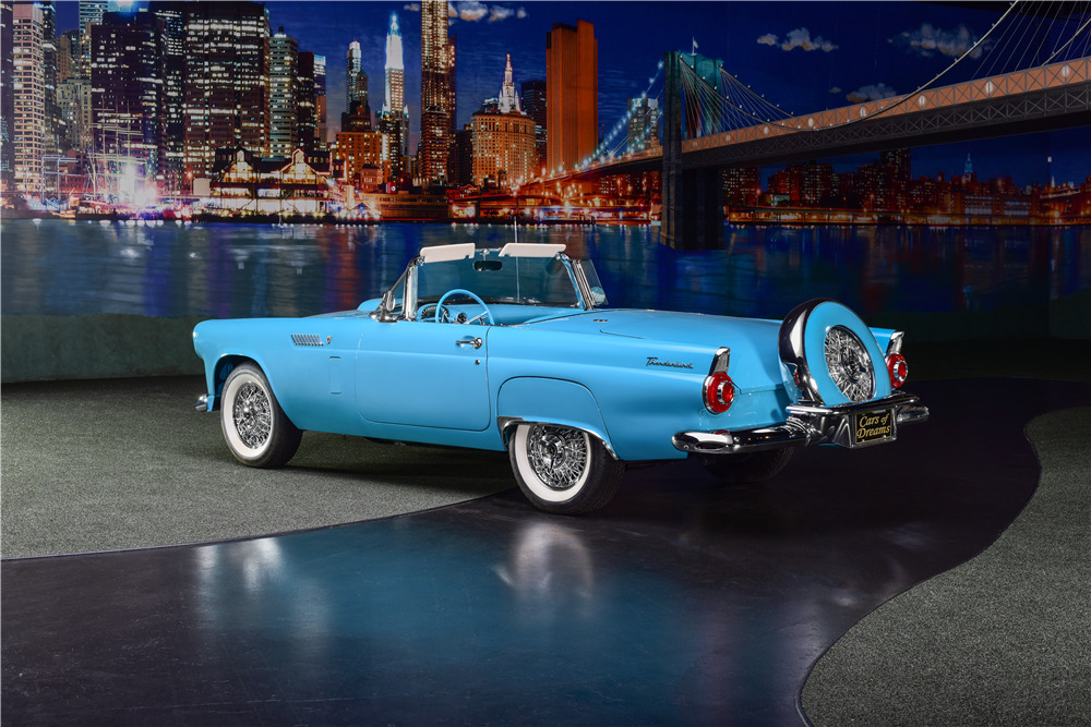 1956 FORD THUNDERBIRD CONVERTIBLE - Rear 3/4 - 217683