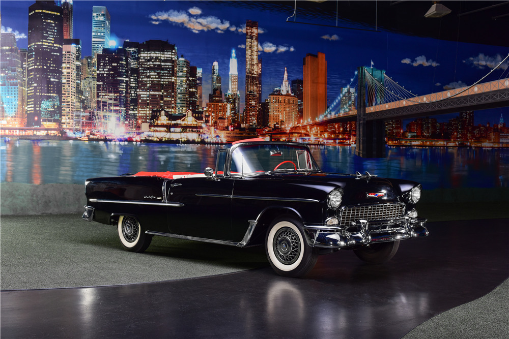 1955 CHEVROLET BEL AIR CONVERTIBLE - Front 3/4 - 217697