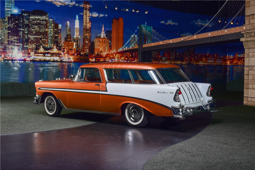 1956 CHEVROLET NOMAD WAGON - Rear 3/4 - 217700