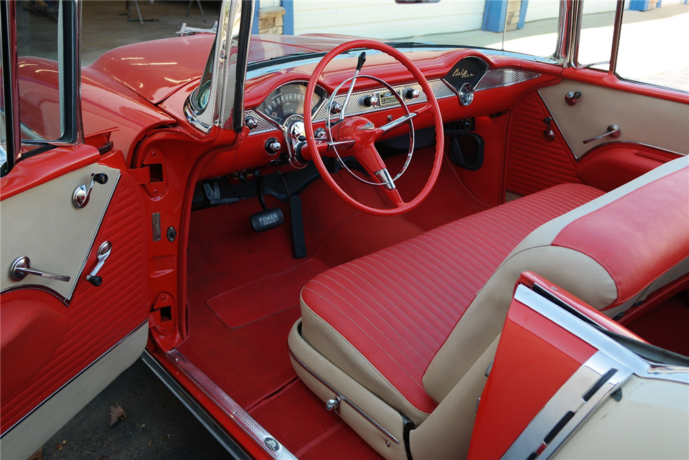 1955 CHEVROLET BEL AIR CONVERTIBLE - Interior - 217757