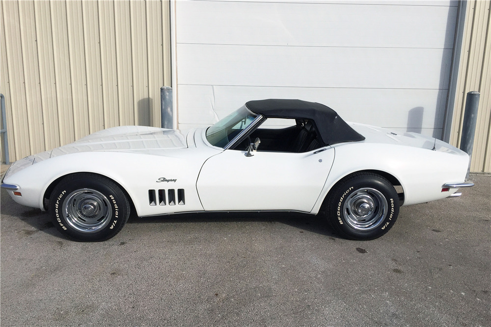1969 CHEVROLET CORVETTE 350/300 CONVERTIBLE - Side Profile - 217784
