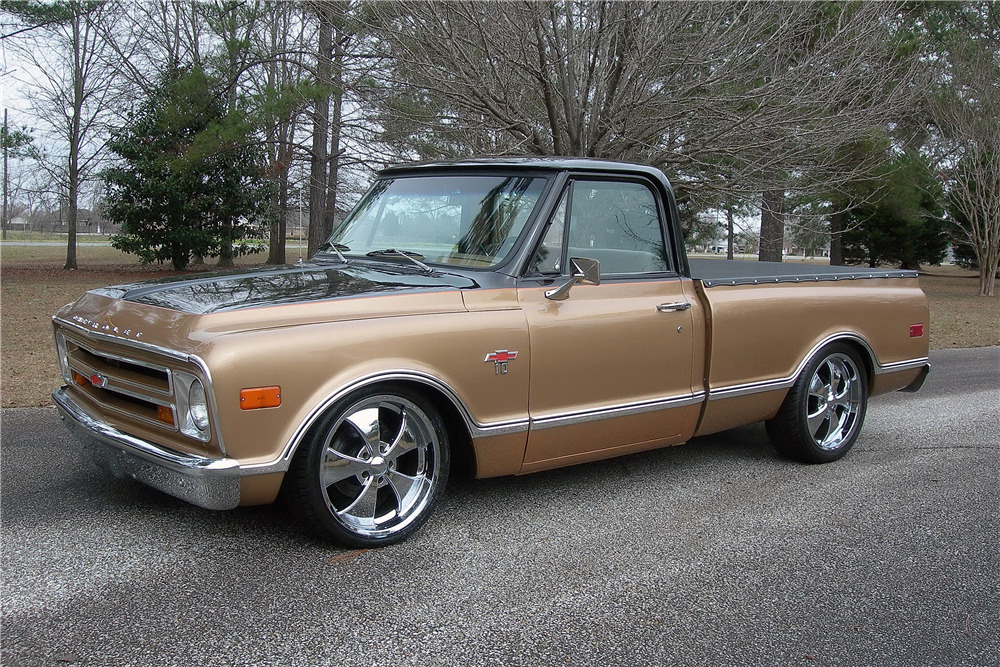 1968 CHEVROLET C10 CUSTOM PICKUP - Front 3/4 - 217806
