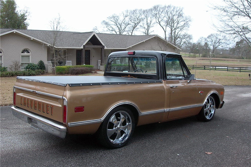1968 CHEVROLET C10 CUSTOM PICKUP - Rear 3/4 - 217806