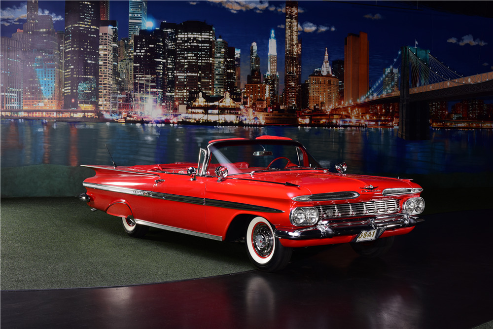 1959 CHEVROLET IMPALA CONVERTIBLE - Front 3/4 - 217883