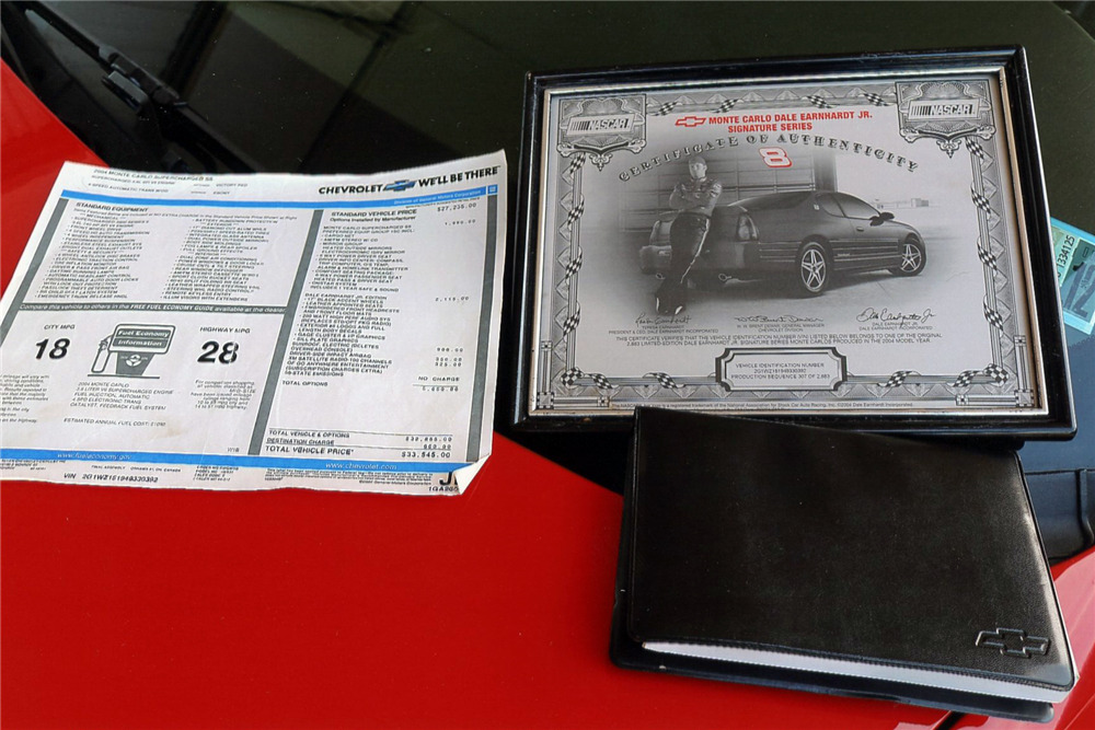 2004 CHEVROLET MONTE CARLO DALE EARNHARDT JR. EDITION - 217916