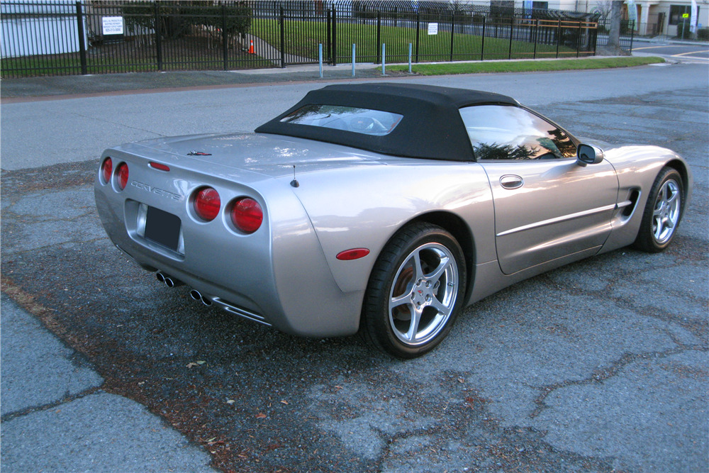2002 CHEVROLET CORVETTE LS1 CONVERTIBLE - Rear 3/4 - 217976