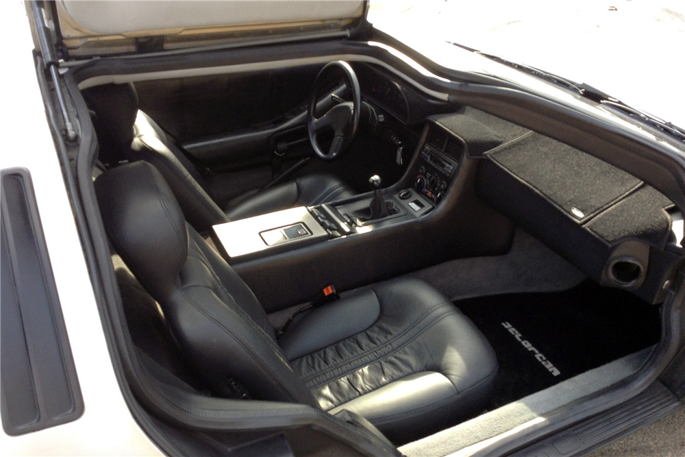 delorean black interior