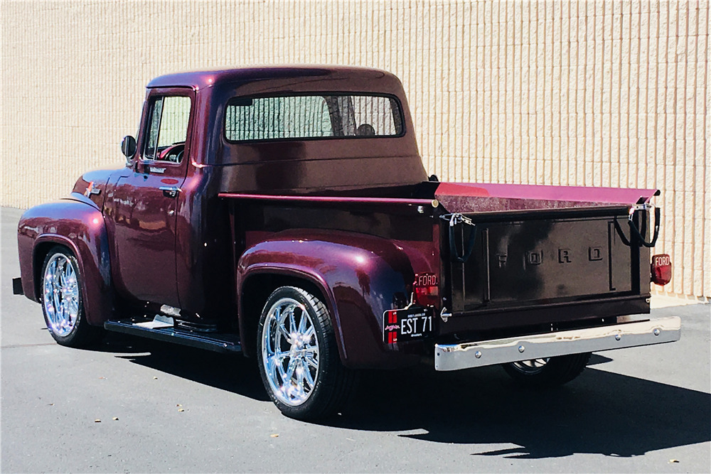1956 FORD F-100 CUSTOM PICKUP - Rear 3/4 - 218154