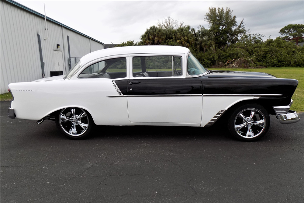 1956 CHEVROLET 210 CUSTOM 2-DOOR POST - Side Profile - 218205