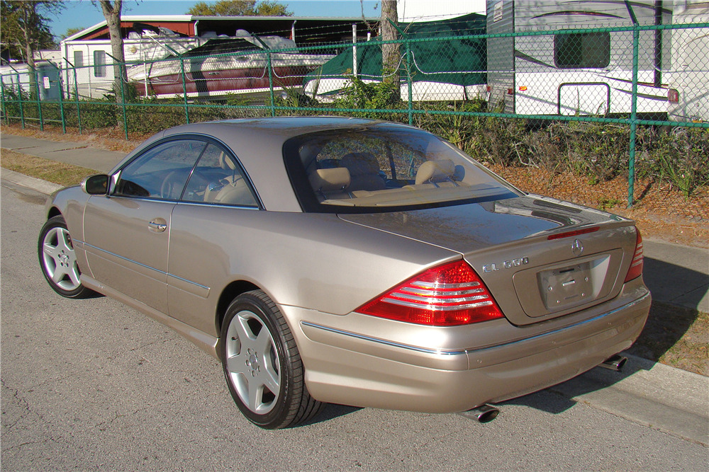 2005 MERCEDES-BENZ CL600 COUPE - Rear 3/4 - 218305