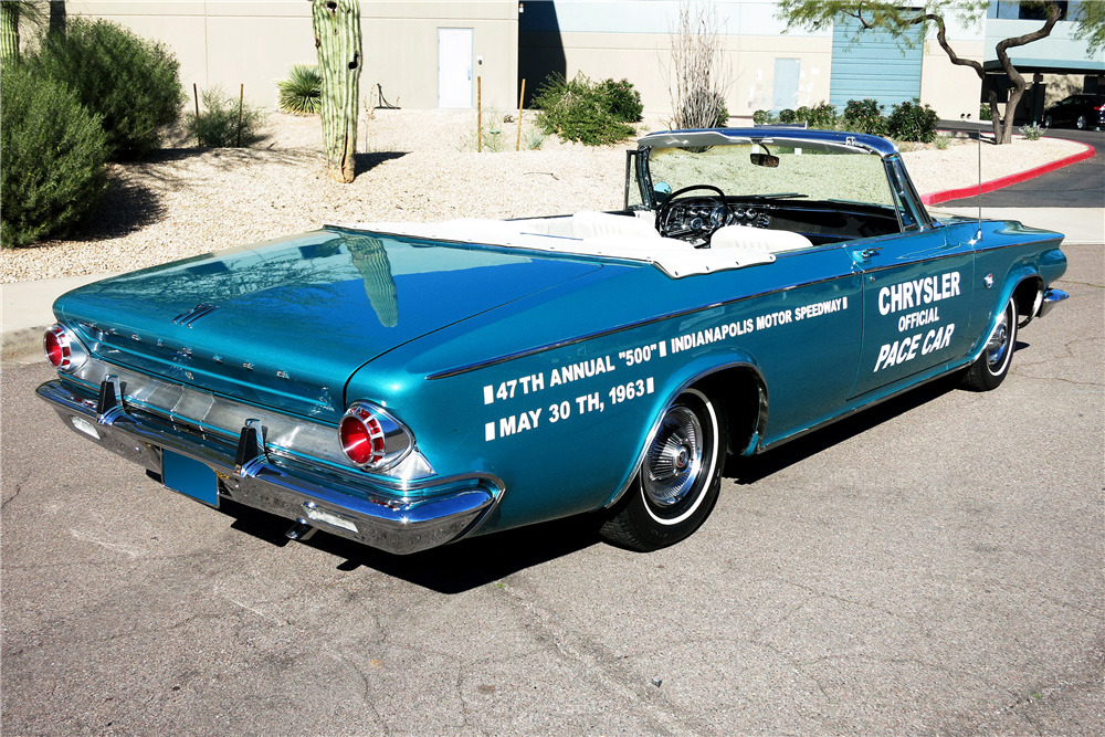 1963 CHRYSLER 300J PACE SETTER CONVERTIBLE - Rear 3/4 - 219037