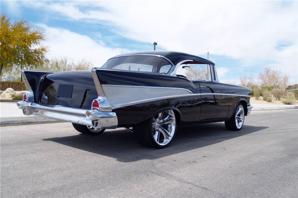 1957 CHEVROLET BEL AIR CUSTOM HARDTOP - Rear 3/4 - 219630