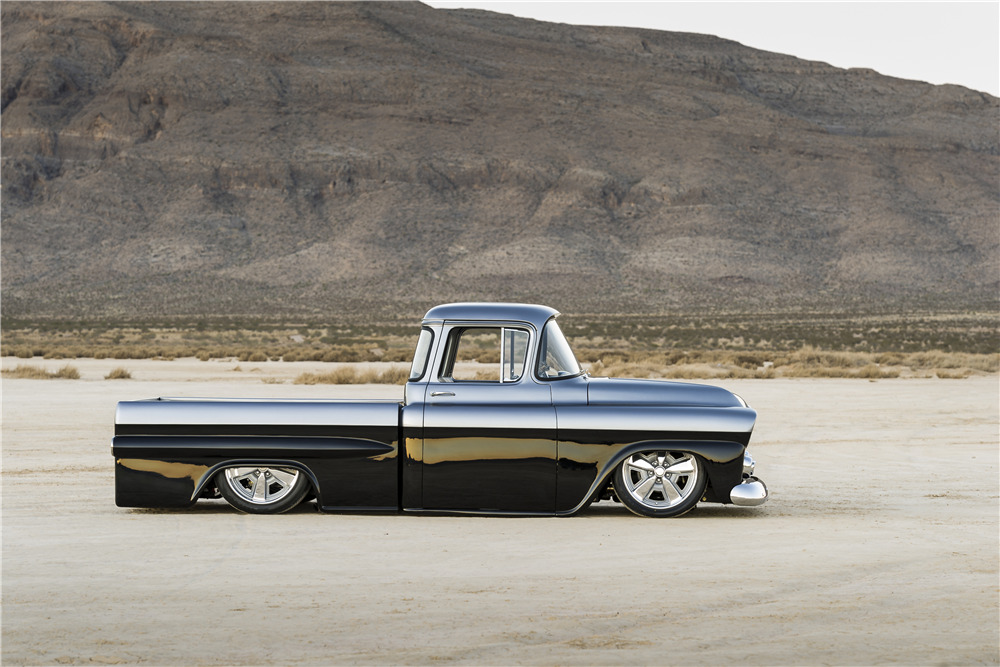 1958 CHEVROLET APACHE CUSTOM PICKUP - Side Profile - 219730