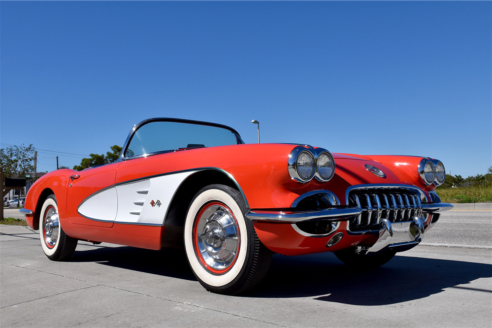 1958 CHEVROLET CORVETTE 283/250 FUELIE CONVERTIBLE - Front 3/4 - 219840