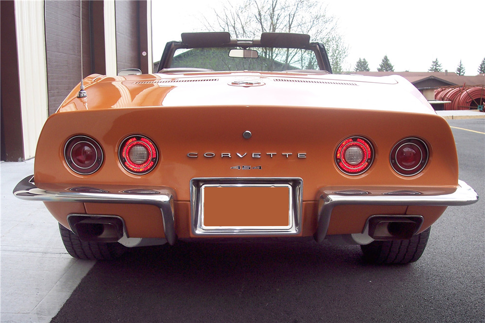 1972 CHEVROLET CORVETTE CONVERTIBLE - Rear 3/4 - 219978