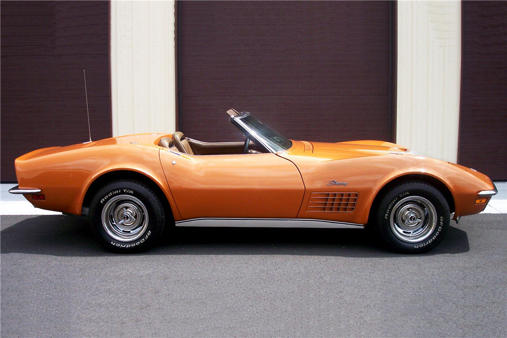 1972 CHEVROLET CORVETTE CONVERTIBLE - Side Profile - 219978