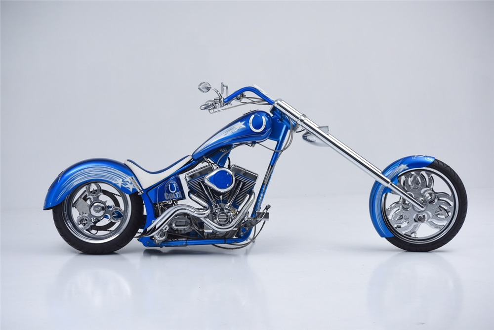 2004 CIRCLE CITY CUSTOM "COLTS" CHOPPER - Side Profile - 220018