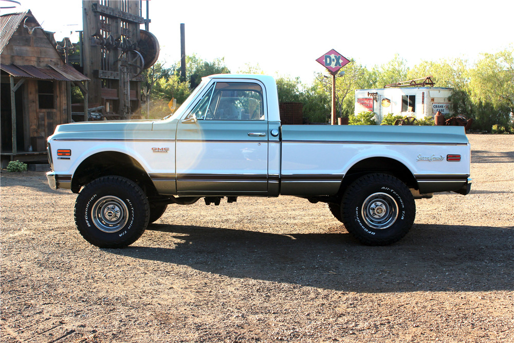 1972 GMC SIERRA GRANDE CUSTOM PICKUP - Side Profile - 220082