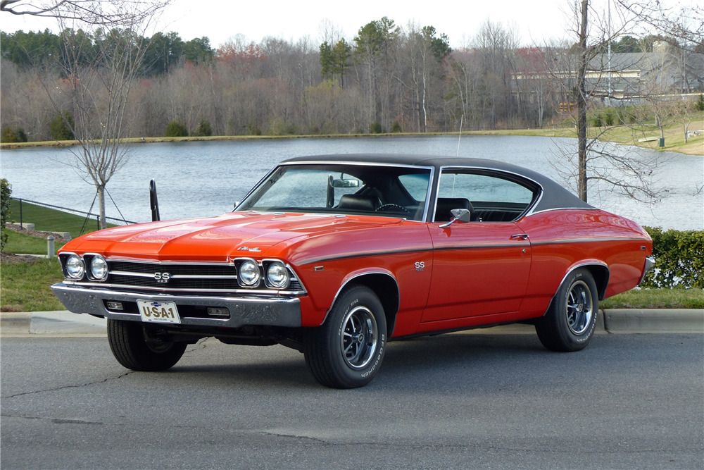 1969 CHEVROLET CHEVELLE SS - Front 3/4 - 220104