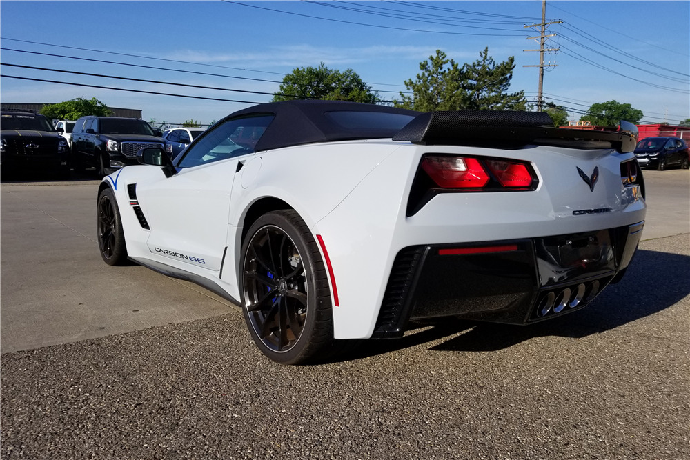 2018 CHEVROLET CORVETTE GRAND SPORT CARBON 65 EDITION CONVERTIBLE - Rear 3/4 - 220234