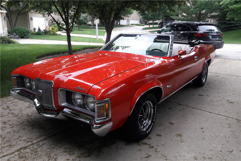 1971 MERCURY COUGAR CONVERTIBLE - Front 3/4 - 220262