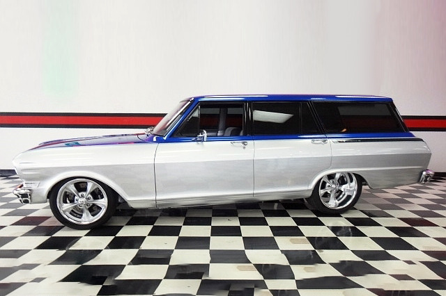 1962 CHEVROLET NOVA II CUSTOM WAGON - Side Profile - 221232