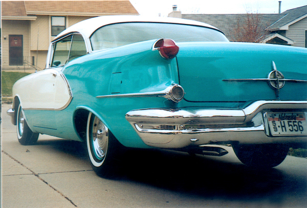 1956 OLDSMOBILE 98 COUPE - Rear 3/4 - 22158