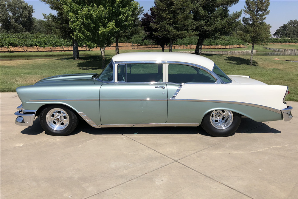 1956 CHEVROLET 210 2-DOOR POST - Side Profile - 221792