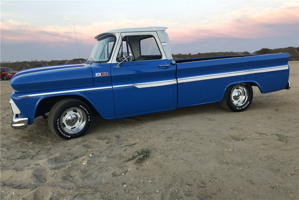 1965 CHEVROLET C10 CUSTOM PICKUP - Side Profile - 222145
