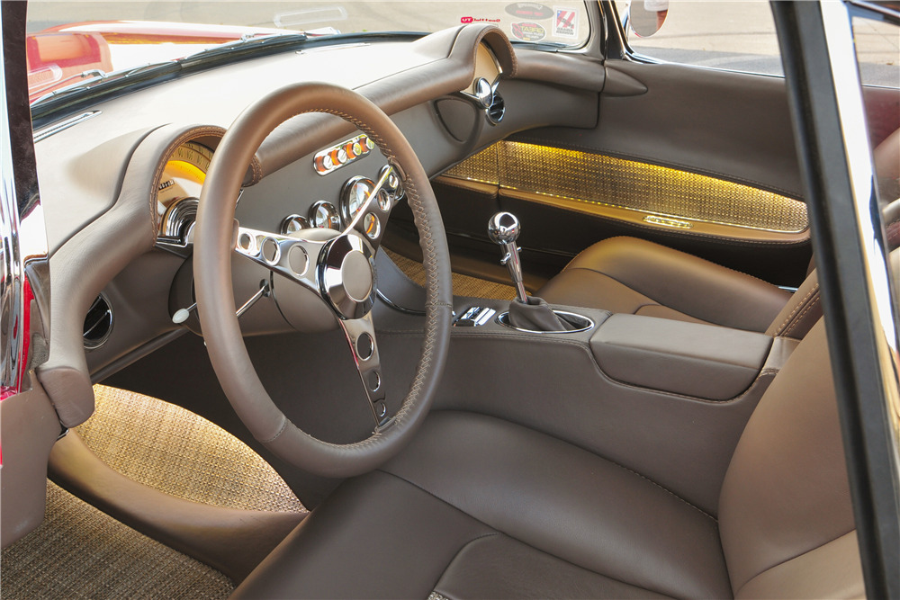 1954 CHEVROLET CORVETTE CUSTOM CONVERTIBLE "TRANSITIONS" - Interior - 222425
