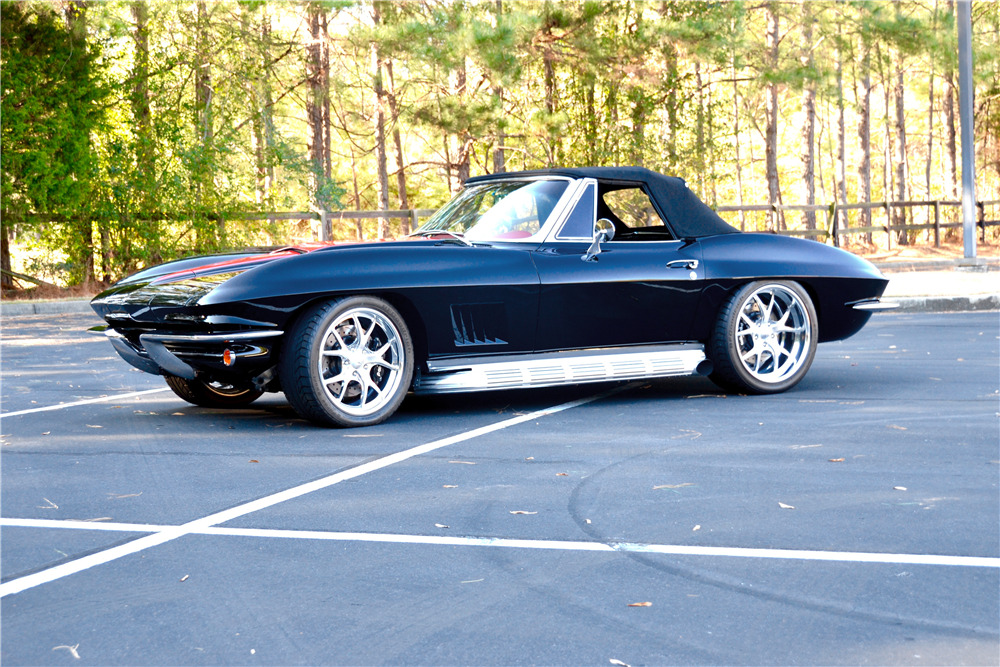 1967 CHEVROLET CORVETTE CUSTOM CONVERTIBLE - Side Profile - 222534