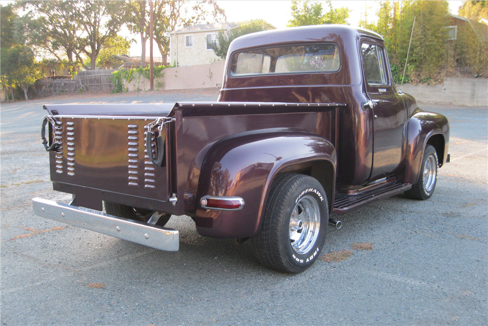 1956 FORD F-100 CUSTOM PICKUP - Rear 3/4 - 222774
