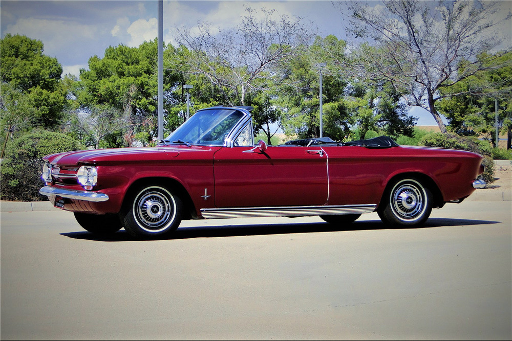 1963 Chevrolet Corvair Convertible 1963 Chevrolet Corvair Convertible Front 3 4 222880