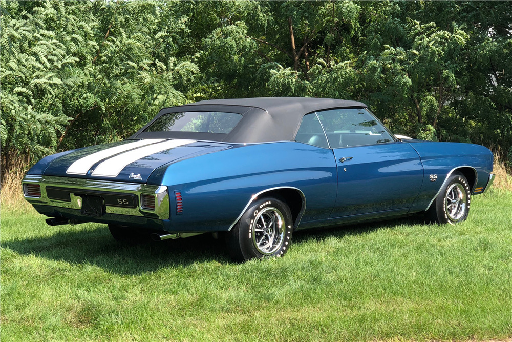 1970 CHEVROLET CHEVELLE SS 454 LS6 CONVERTIBLE - Rear 3/4 - 223559