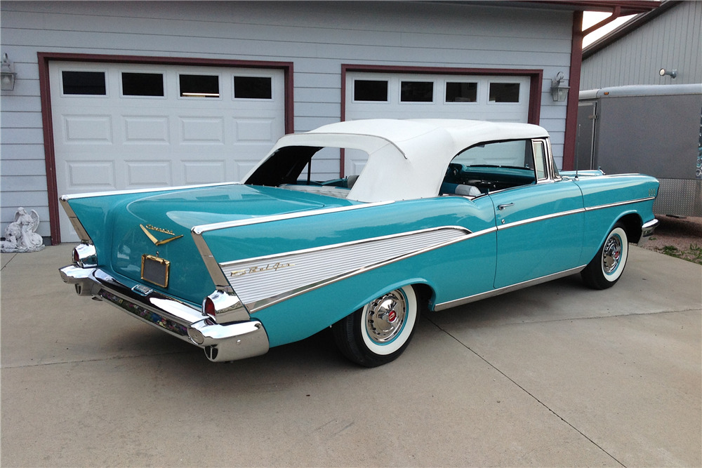 1957 CHEVROLET BEL AIR - Rear 3/4 - 223665