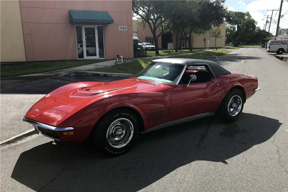 1972 CHEVROLET CORVETTE LT1 CONVERTIBLE - Front 3/4 - 223667