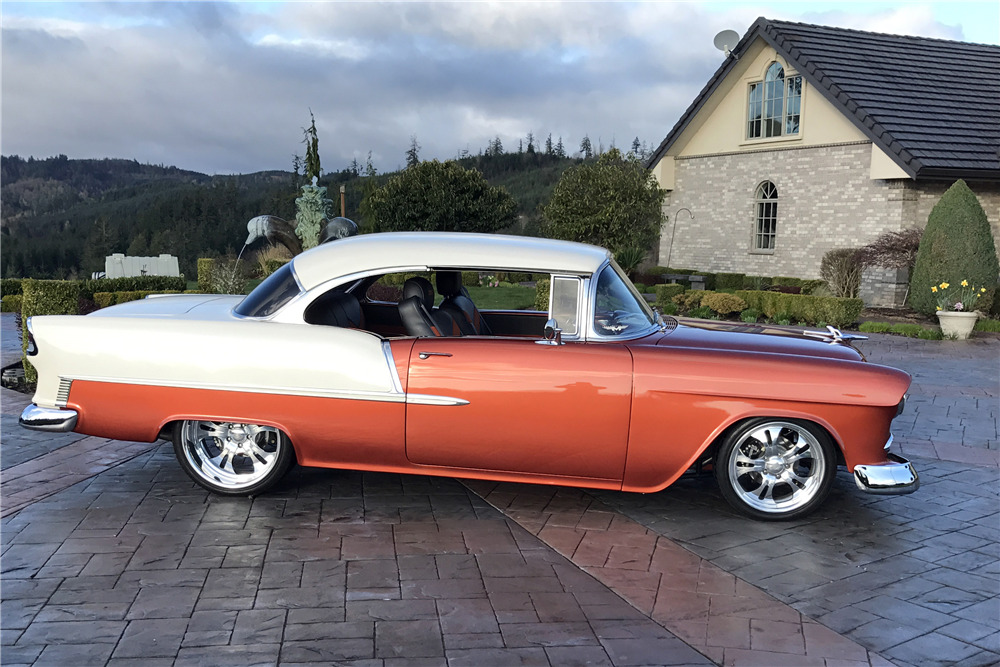 1955 CHEVROLET BEL AIR CUSTOM HARDTOP - Side Profile - 224055