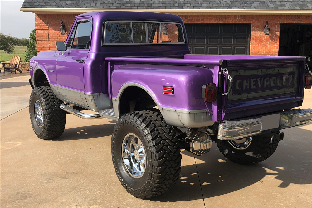 1971 CHEVROLET C10 CUSTOM STEPSIDE PICKUP - Rear 3/4 - 224069