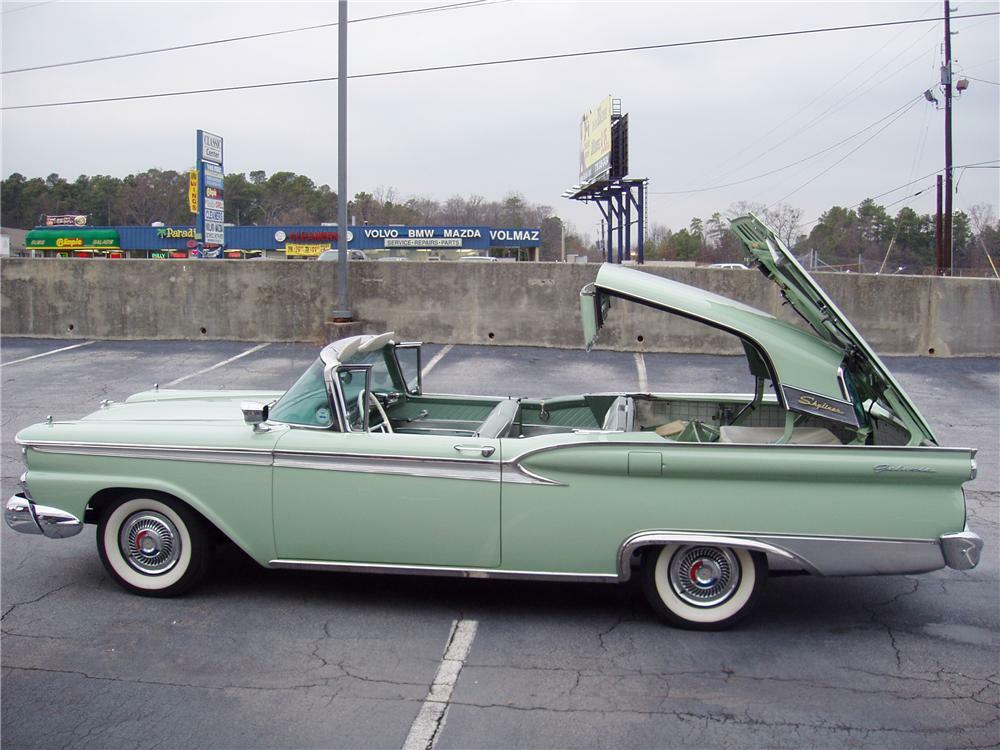 1959 FORD GALAXIE 500 SKYLINER RETRACTABLE - Side Profile - 22419