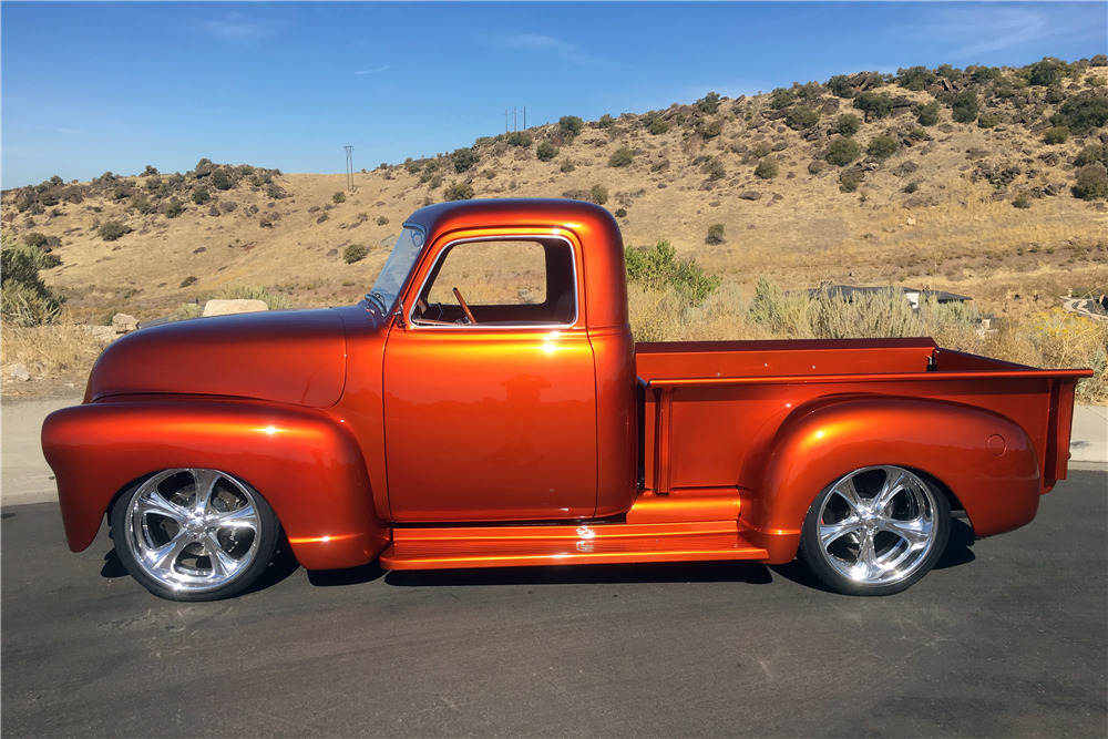 1951 CHEVROLET 3100 CUSTOM PICKUP - Side Profile - 224298
